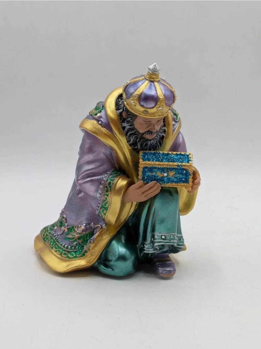 King Balthazar Figurine Hawthorne Village Jeweled Nativity Collection Resin 5